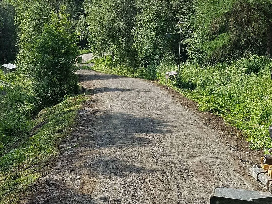 Grusväg under uppbyggnad - Erik Rask AB